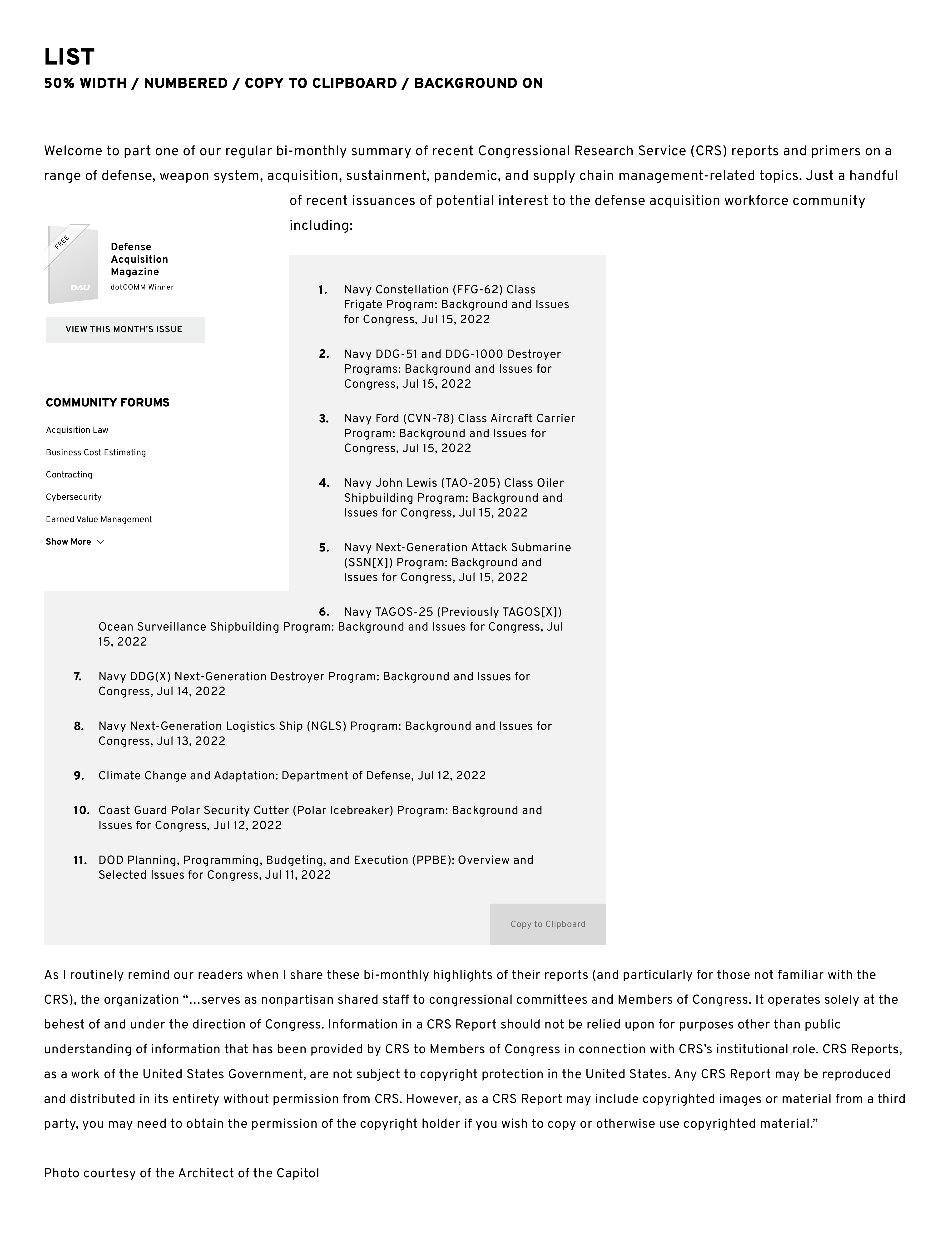 News Landing Page